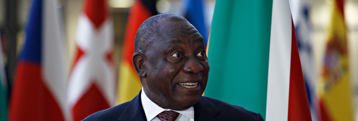 Le président sud-africain Cyril Ramaphosa