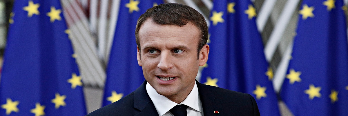 Emmanuel Macron at the European Parliament