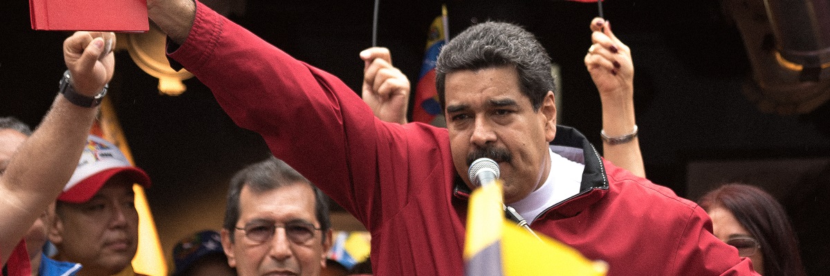 Caracas, Venezuela. 23 mai 2017. Le président vénézuélien Nicolas Maduro s'exprime dans un acte de soutien à l'Assemblée constituante.					