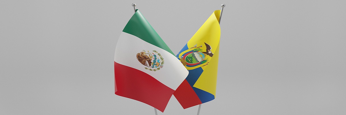 Ecuador - Mexico flags