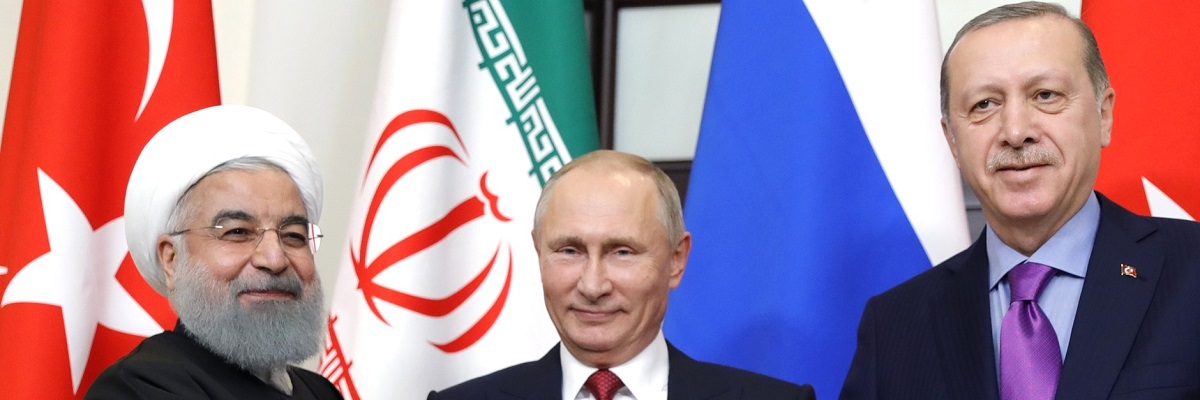 Wladimir Putin, Hassan Rouhani, Recep Tayyip Erdoğan