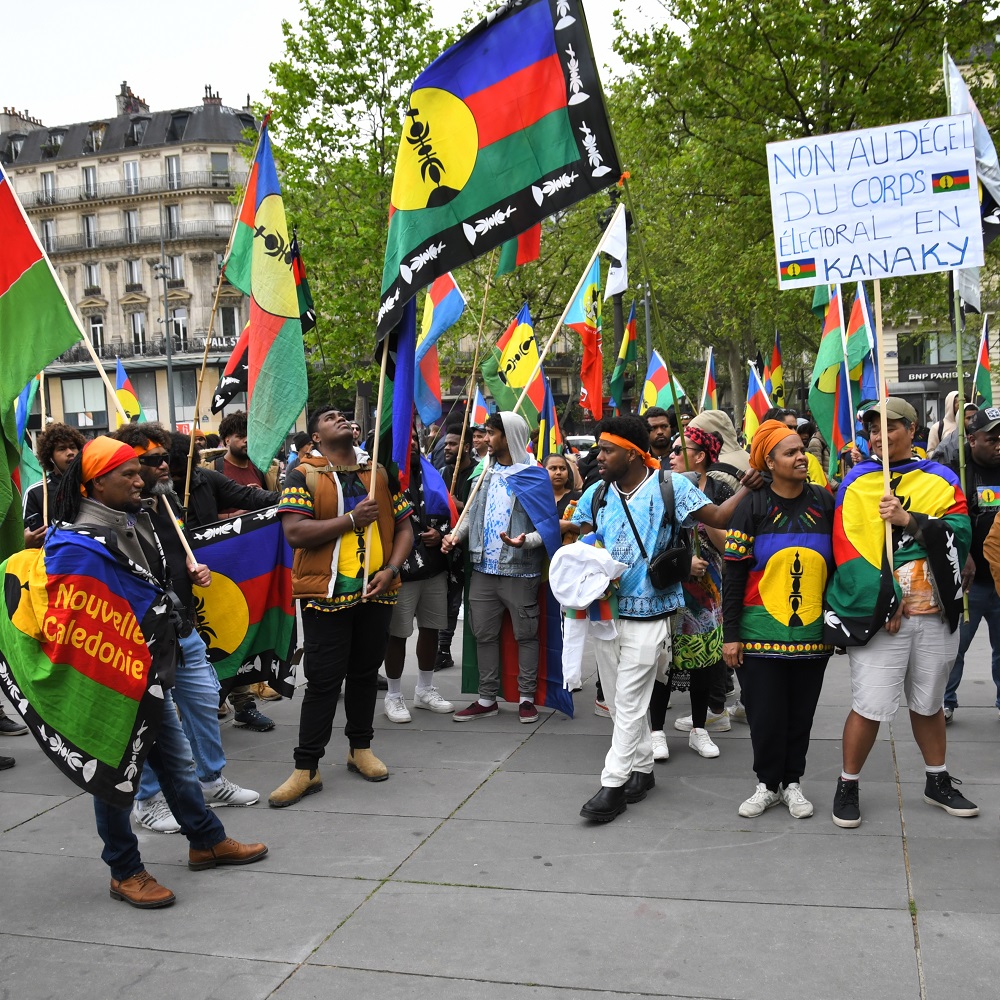 Paris,France,1st of May 2024.Thousands of people protested and celebrated on mayday in Paris. Labour unions,workers,students and others marched through the streets