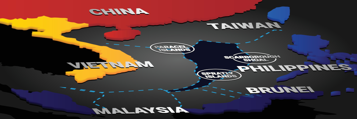 Disputed Claims In The South China Sea.