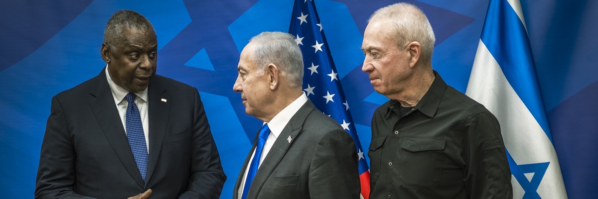 Secretary of Defense Lloyd J. Austin III meets with Israeli Prime Minister Benjamin Netanyahu and Minister of Defense Yoav Gallant in Tel Aviv