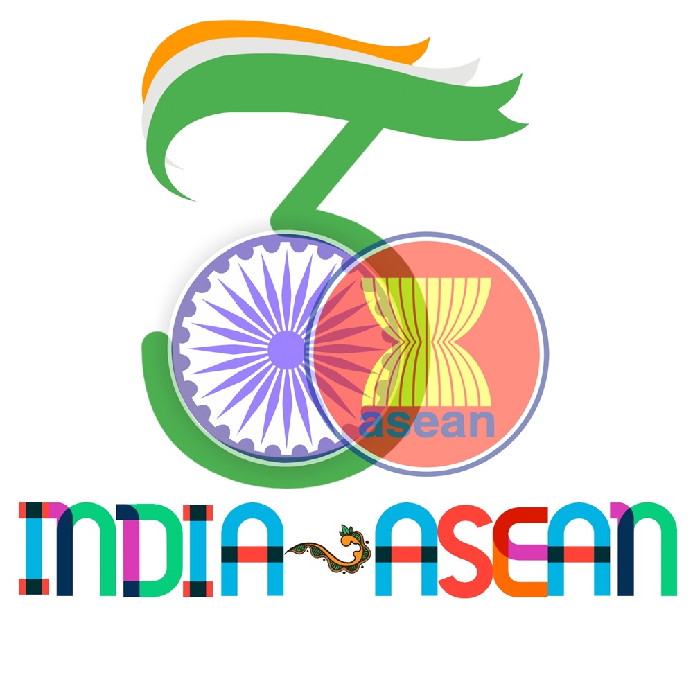 This is the 30th anniversary logo of ASEAN's formal relations with India.