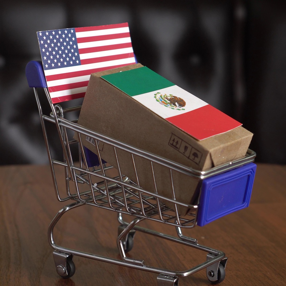 Mexican exports to the United States. Mexican goods