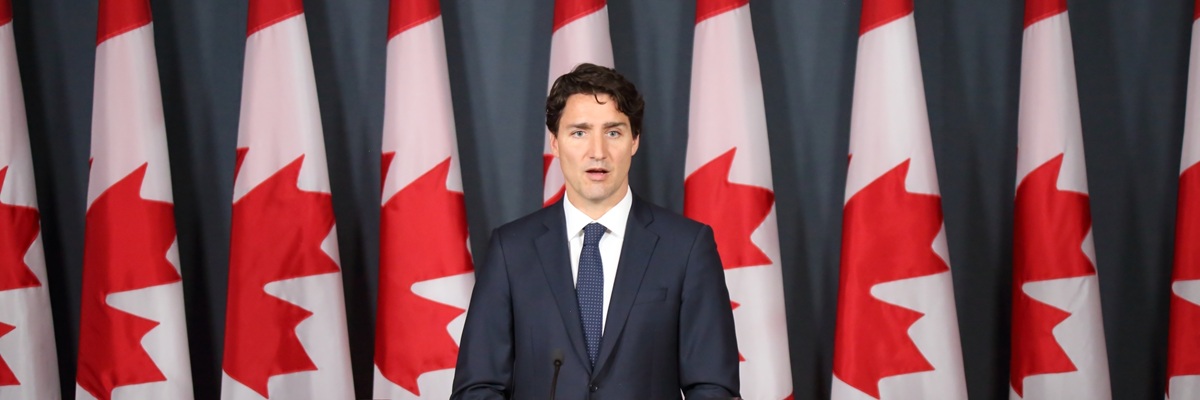 OTTAWA, CANADA - JUNE 22, 2016: Prime Minister Justin Trudeau reviews the highlights of his Liberal government's first parliamentary session