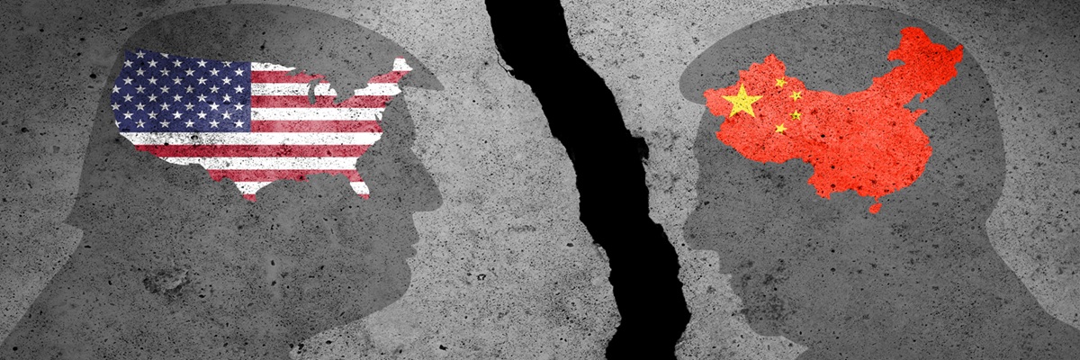 USA and China trade war. China and United States of America trade, duty, tariffs, customs war