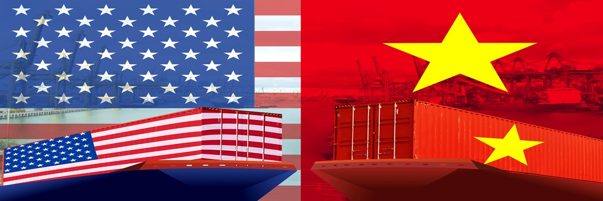 Concept image of USA - Vietnam trade war, Economy conflict, US tariffs on exports, Trade frictions