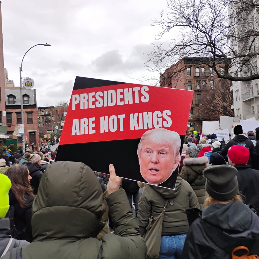 New York City, New York, USA - January 18 2025: Sign with the words, 