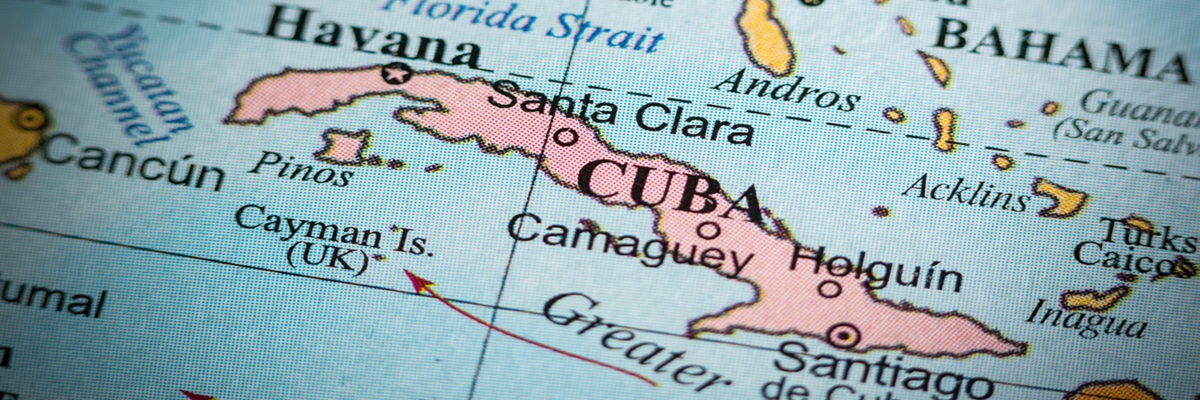 Map view of Santa Clara, Cuba on a geographical map.