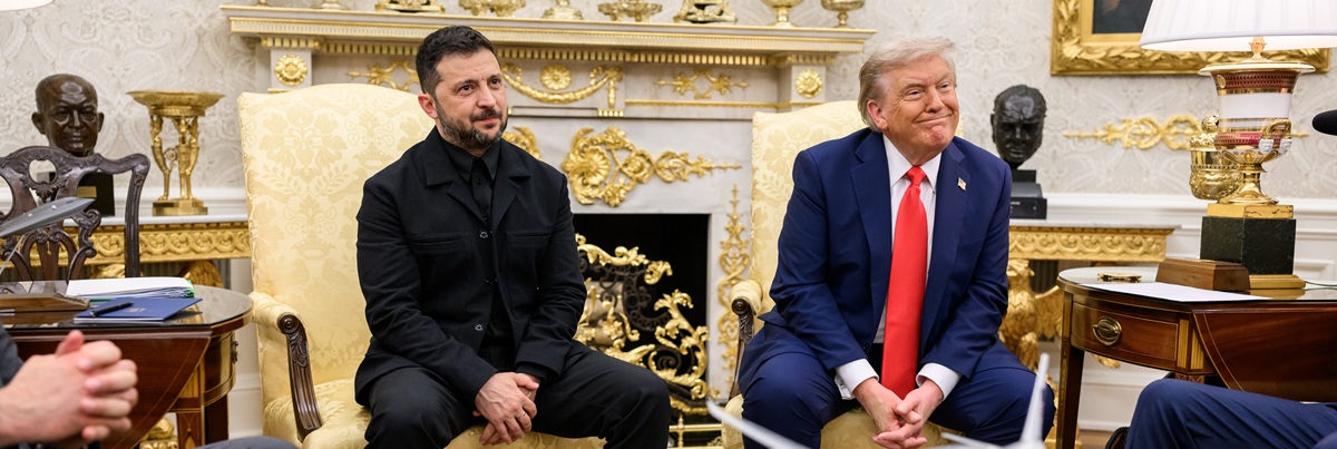 President Donald Trump participates in a bilateral meeting with President Volodymyr Zelenskyy of Ukraine (54732021148)