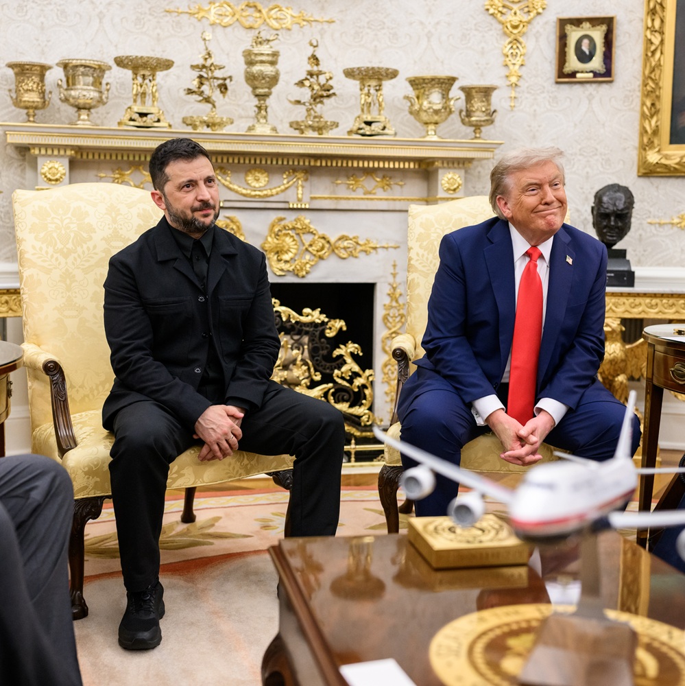 President Donald Trump participates in a bilateral meeting with President Volodymyr Zelenskyy of Ukraine (54732021148)