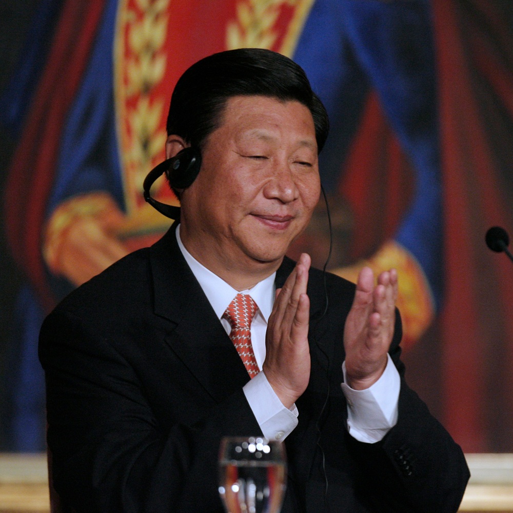 Caracas (Venezuela) Feb. 18, 2009. The President of the People's Republic of China, Xi Jinping, arrival to Caracas, Venezuela, on official visit in febraury 18, 2009.