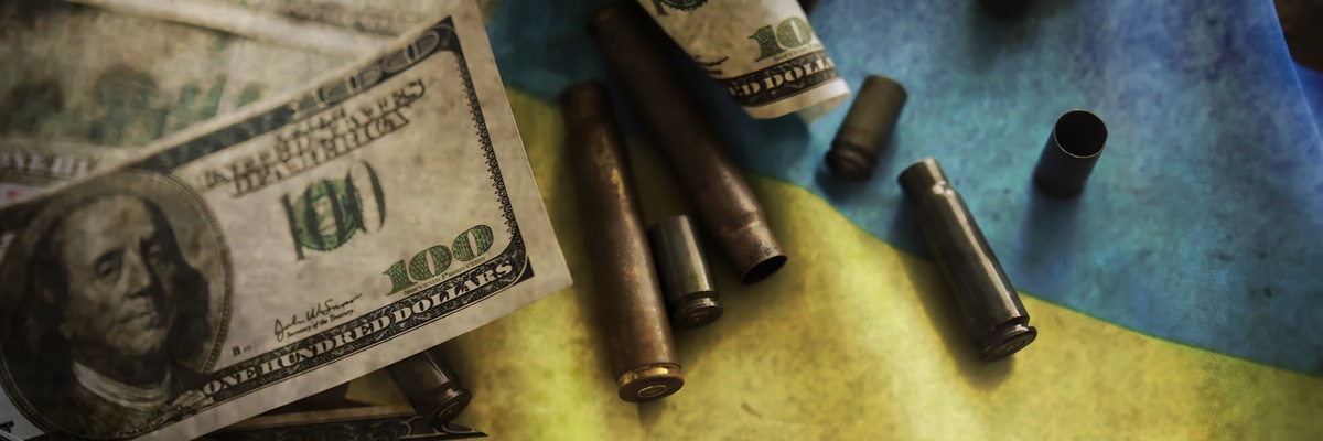 Grunge abstract background. Background concept of the war in Ukraine. Sleeve flags dirt smoke.