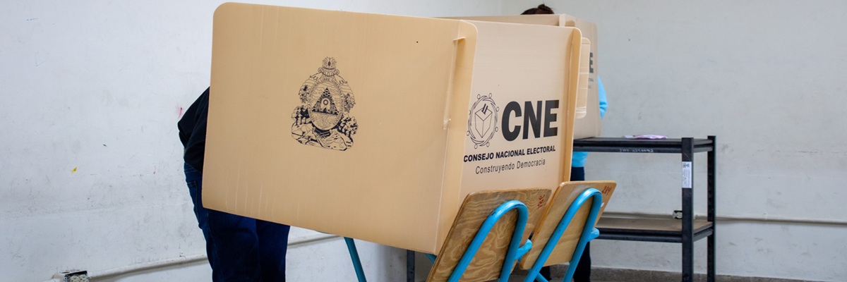 Tegucigalpa, Honduras - November 30, 2025: Election Day, People attend to vote for their candidates at the voting centers provided by the Consejo Nacional Electoral, CNE.