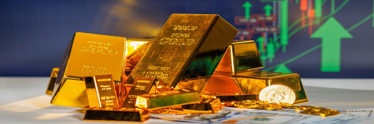 The sharp rise in gold prices signals a strong bullish market trend.